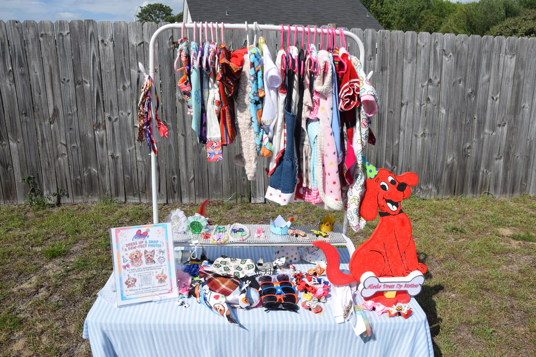Accessories ready for guests