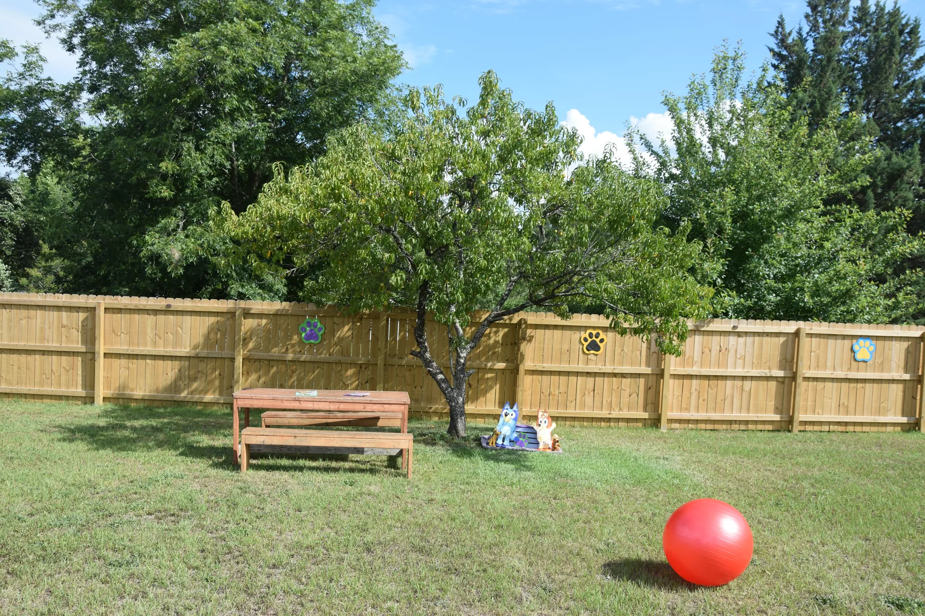Enjoying the outdoor space